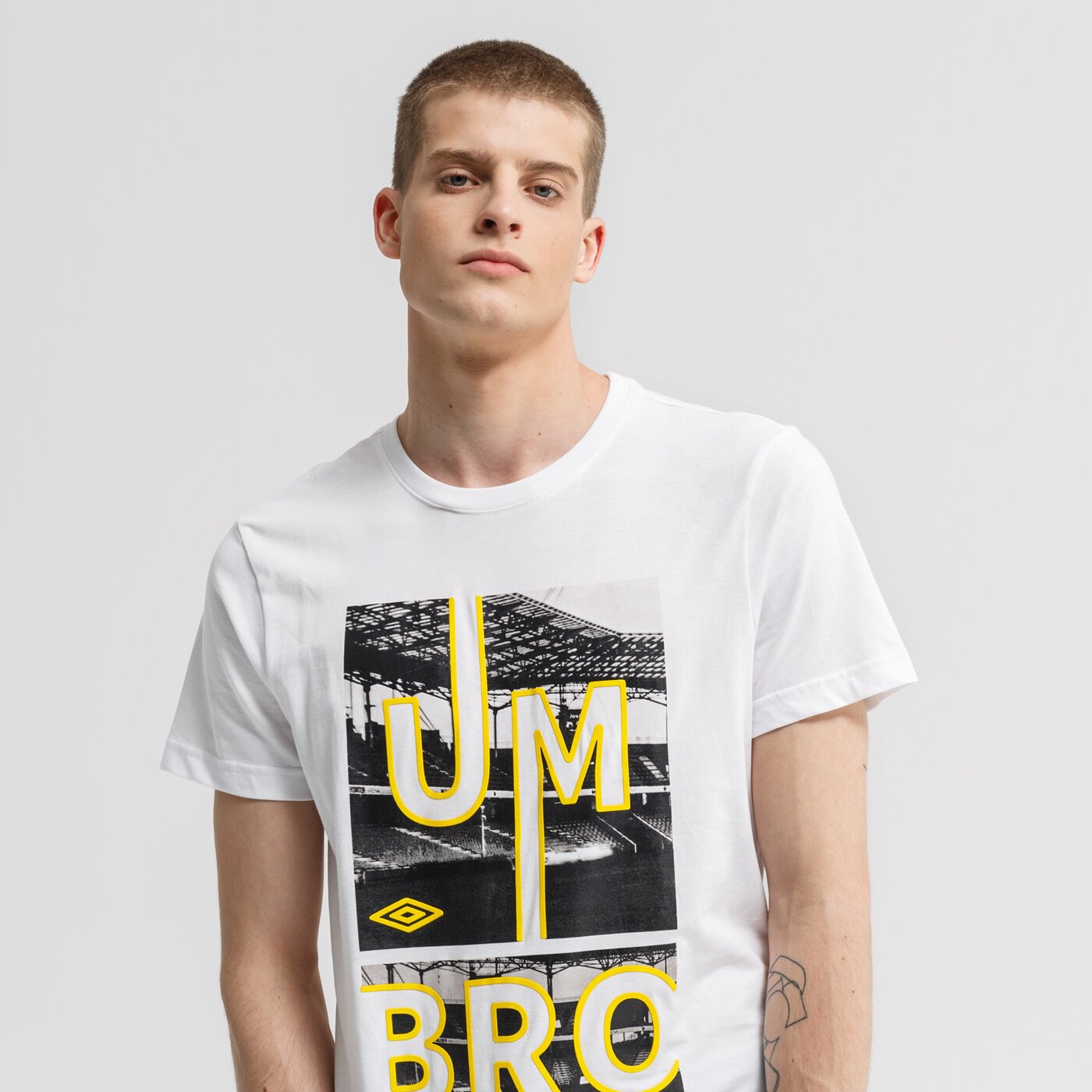 Koszulka męska UMBRO T-SHIRT OSWALD ul39tsm26002 kolor biały