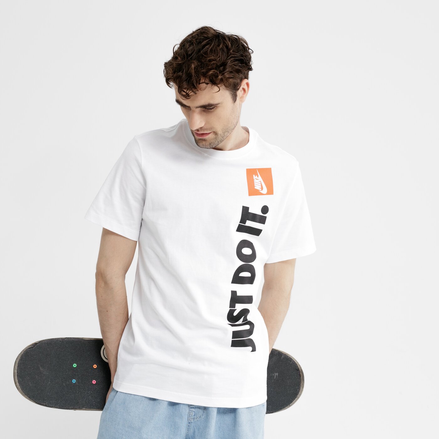 Koszulka męska NIKE T-SHIRT SS M NSW TEE HBR JDI 2 av9986-100 kolor biały