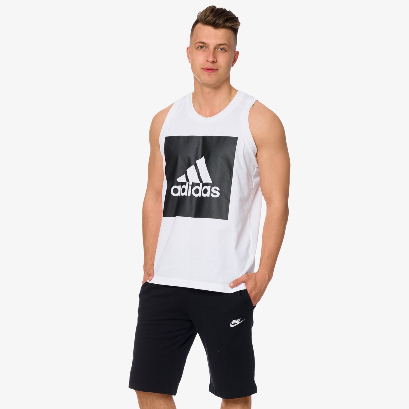 Tank top męski ADIDAS TANK ESS TANK s98704 kolor biały