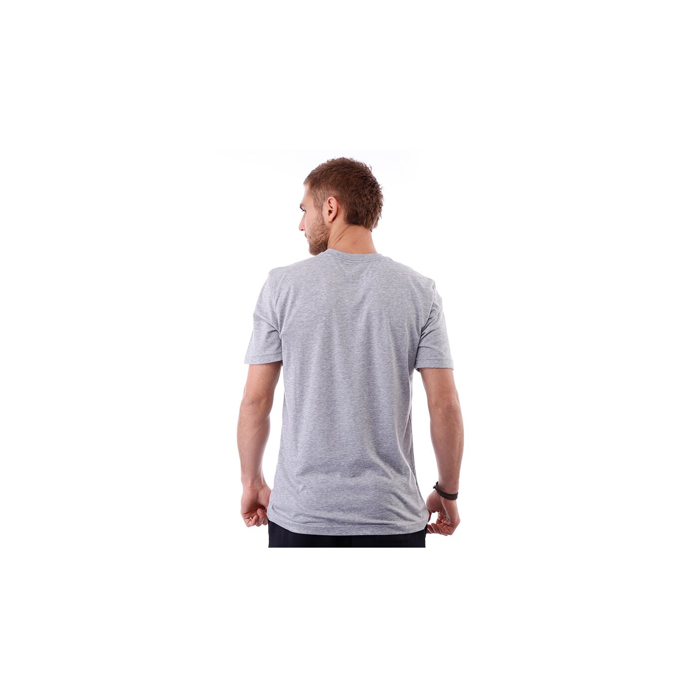 Koszulka męska NIKE T-SHIRT SWOOSH PRINT SS TEE 534359063 kolor szary
