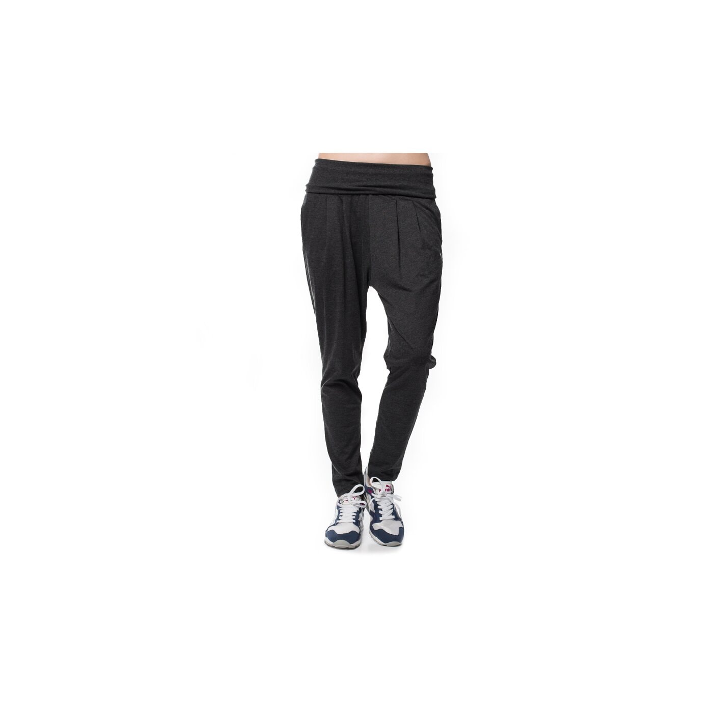 Spodnie dresowe damskie PUMA SPODNIE ACTIVE FOREVER JERSEY PANTS 83431707 kolor szary