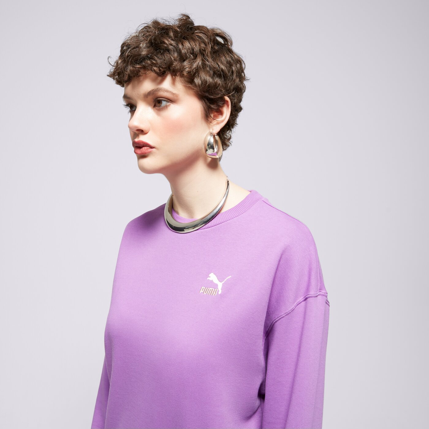 Bluza damska PUMA BLUZA BETTER CLASSICS RELAXED 62423150 kolor fioletowy