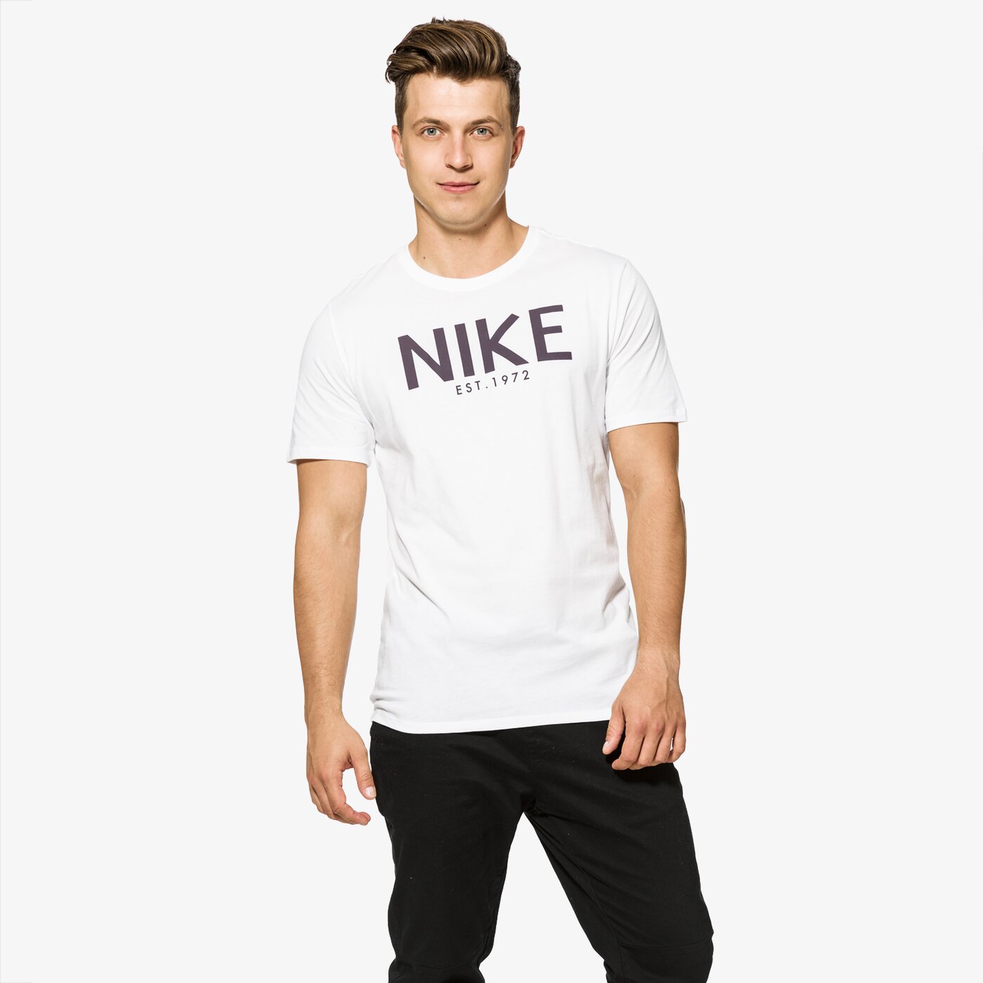Koszulka męska NIKE T-SHIRT SS M NSW TEE HO ART 875636-100 kolor biały