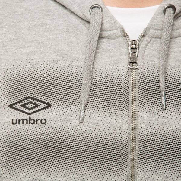 Bluza męska UMBRO BLUZA FOUR STRIPE MINI DIAMONDS ZIP THRU 64106u263 kolor szary