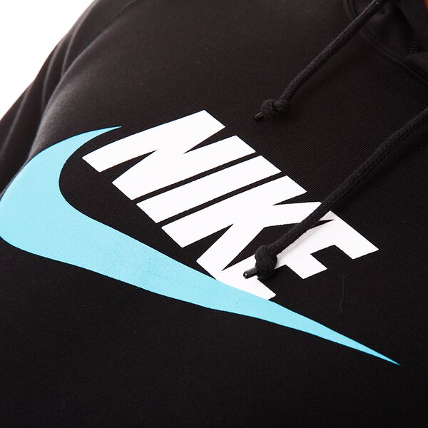 Bluza męska NIKE BLUZA NIKE AW77 HOODY LOGO POP 586184012 kolor czarny