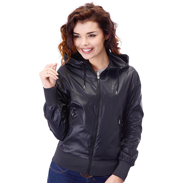 Kurtka przejściowa damska NIKE KURTKA THE WINDRUNNER 341297038 kolor czarny