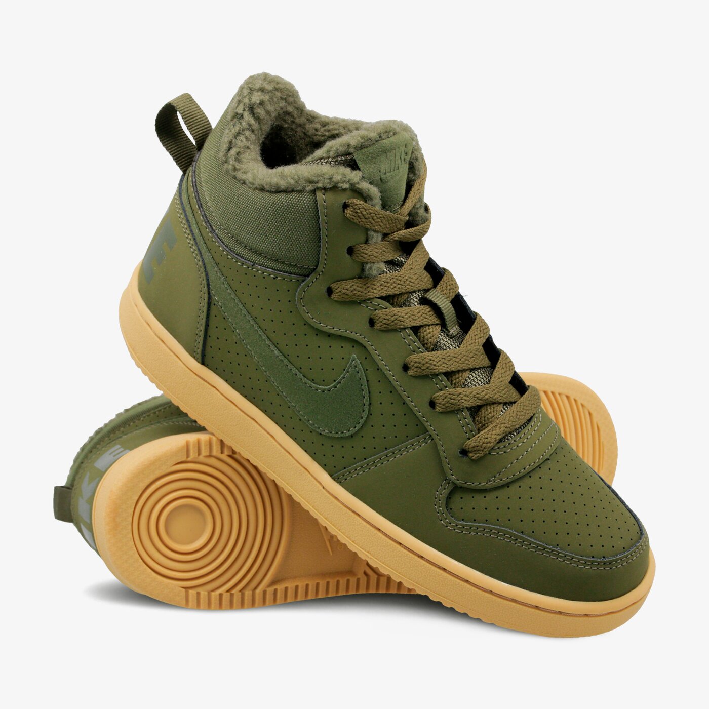 Buty dziecięce NIKE COURT BOROUGH MID WNTR BG aa3458-300 kolor khaki