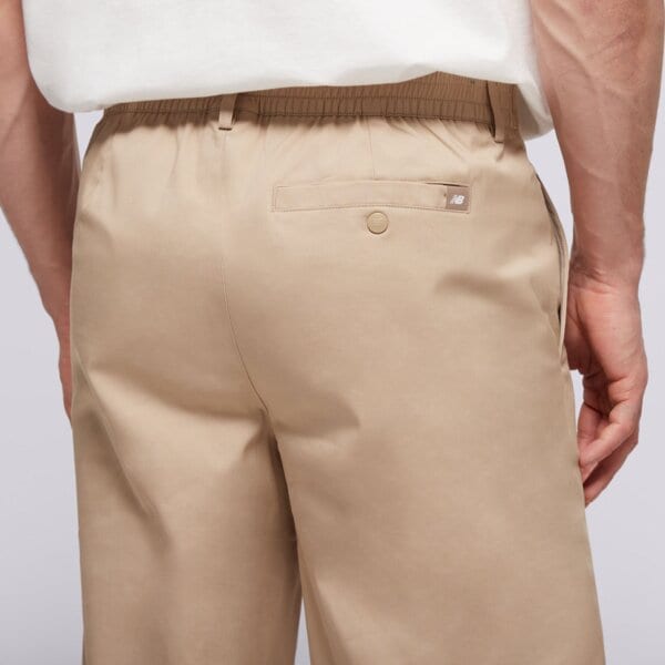Spodnie dresowe męskie NEW BALANCE SPODNIE ATHLETICS STANDARD PANT 30" mp43560sot kolor beżowy
