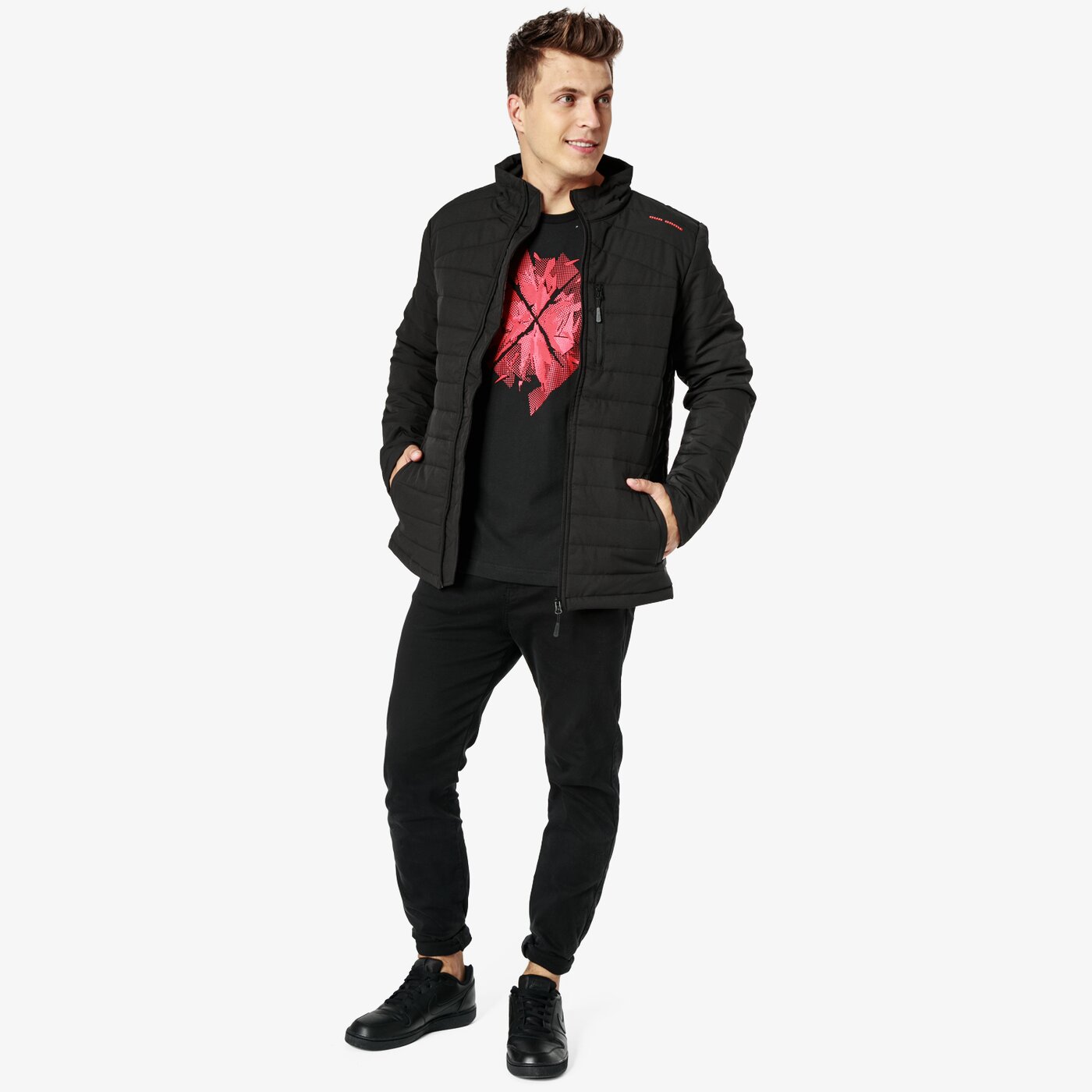 Kurtka zimowa męska UMBRO KURTKA TUNGSTEN ul38kum01001 kolor czarny