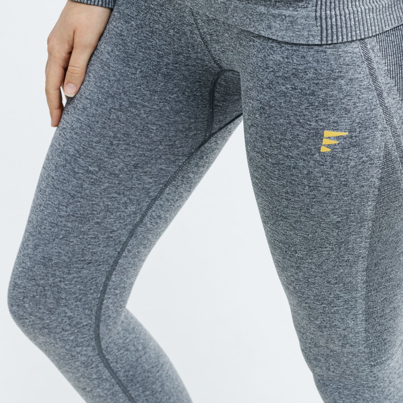 Spodnie dresowe damskie FEEWEAR LEGGINGS TERMICZNE ERMINE fw39bid51001 kolor szary