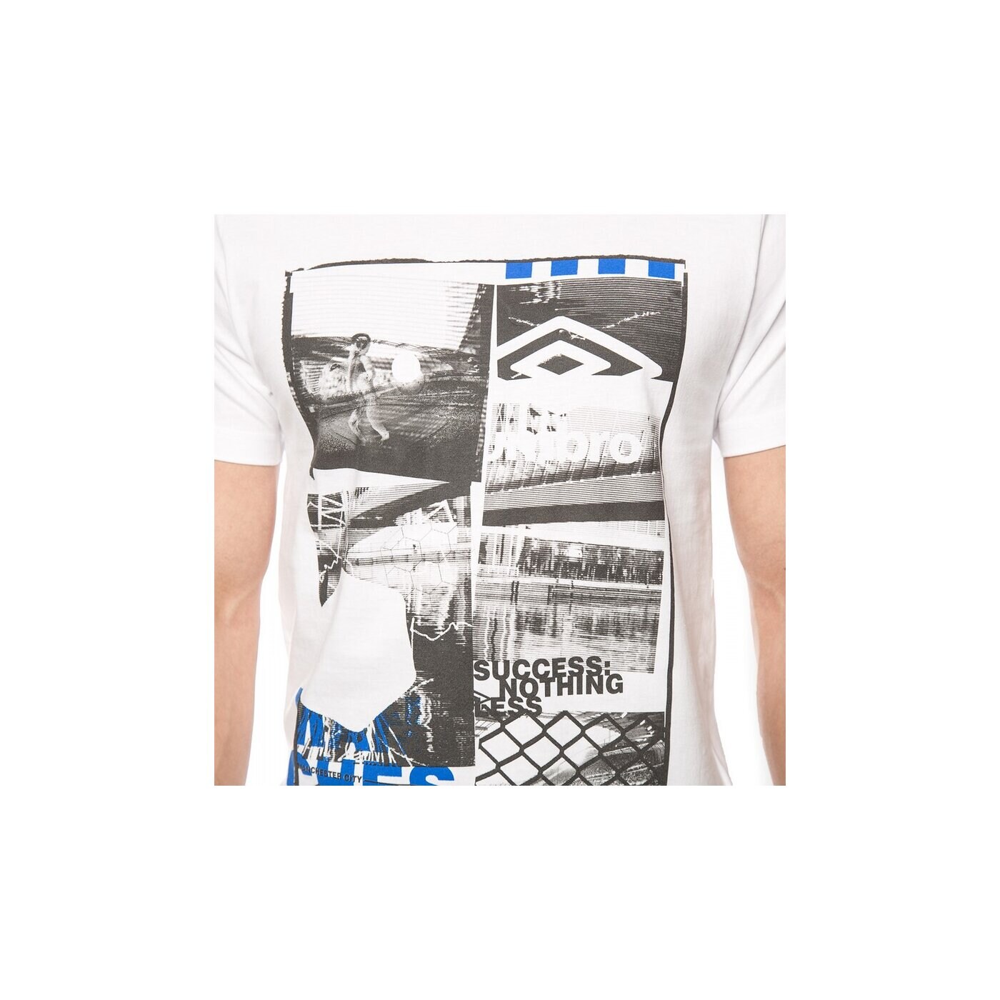 Koszulka męska UMBRO T-SHIRT MULL ul16tsmpr051 kolor biały
