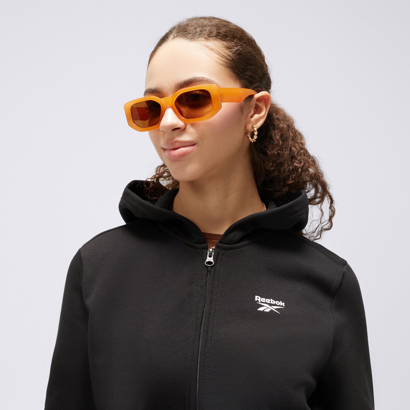 Bluza damska REEBOK BLUZA ROZPINANA Z KAPTUREM REEBOK ID 100071909 kolor czarny