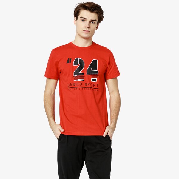 Koszulka męska UMBRO T-SHIRT SS IDAWO ul19tsm16001 kolor czerwony
