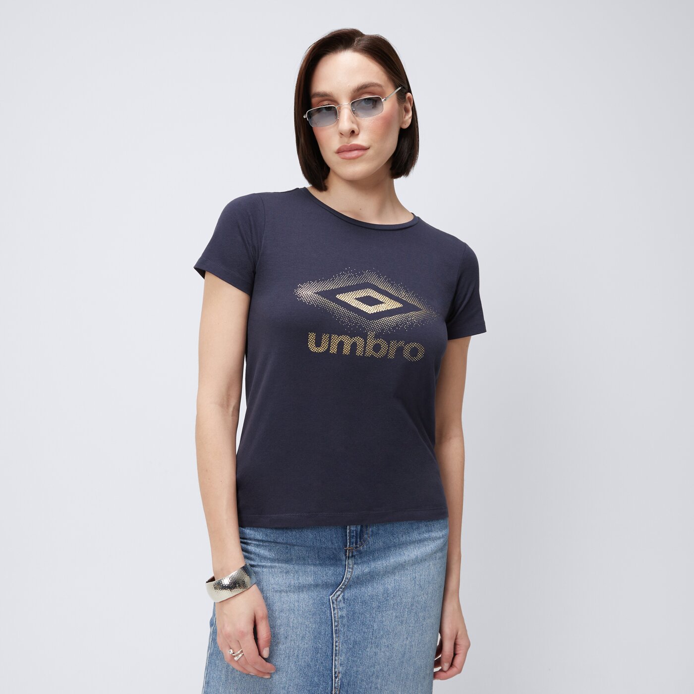 Koszulka damska UMBRO T-SHIRT GOLD ul125tsd0400 kolor granatowy