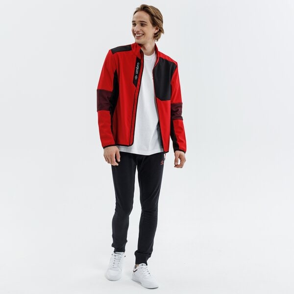 Kurtka zimowa męska UMBRO KURTKA SOFTSHELL REGIS ul321kum17002 kolor czerwony