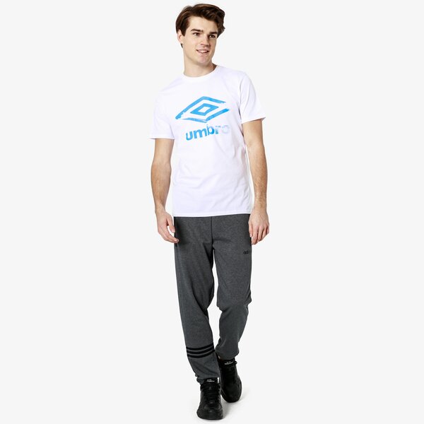 Koszulka męska UMBRO T-SHIRT SS INK GRAPHIC 65445u-gri kolor biały