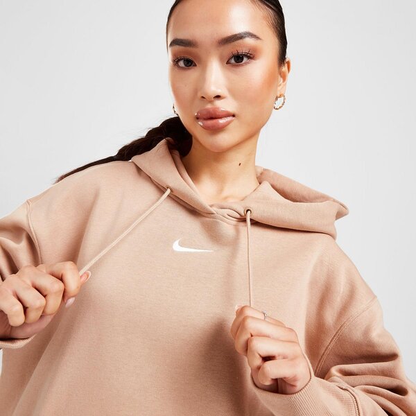 Bluza damska NIKE BLUZA Z KAPTUREM W NSW STYLE FLC PO HOODIE OS dq5860-200 kolor beżowy