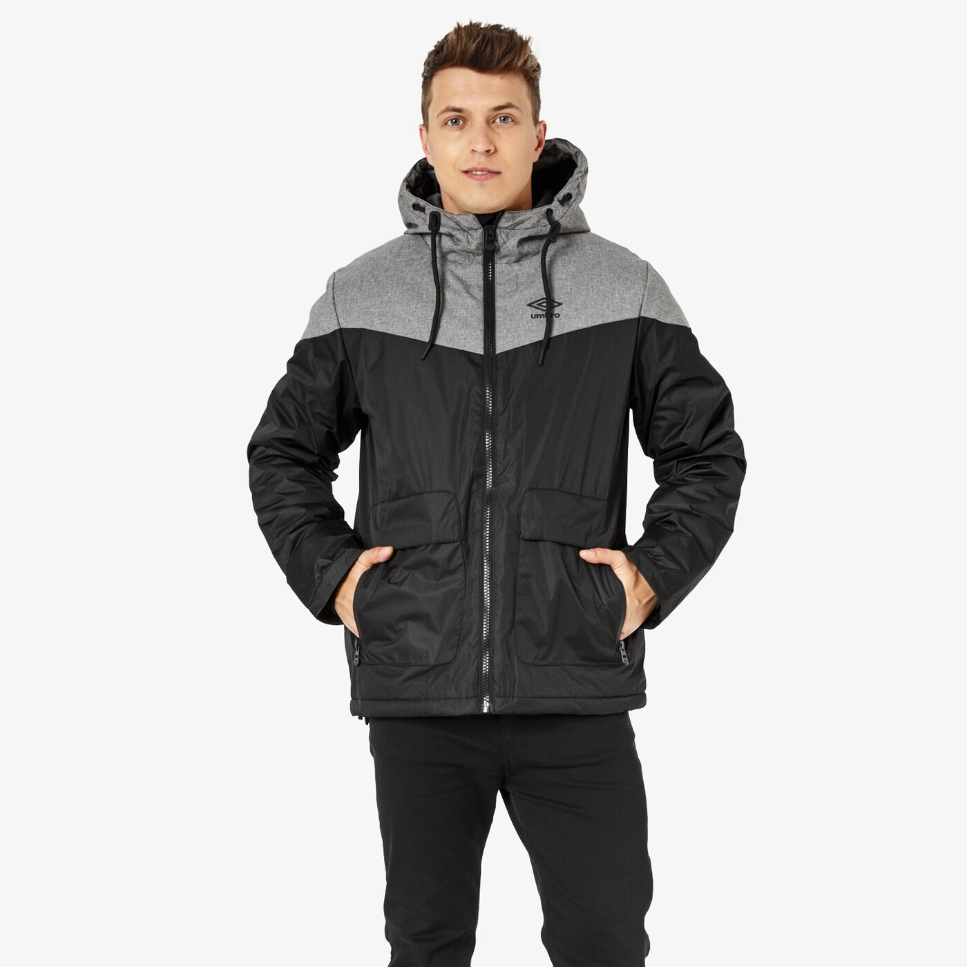 Kurtka zimowa męska UMBRO KURTKA HEMATITE ul38kum06001 kolor szary