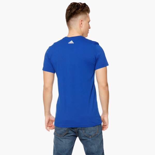 Koszulka męska ADIDAS T-SHIRT SS LINEAR bk2785 kolor niebieski