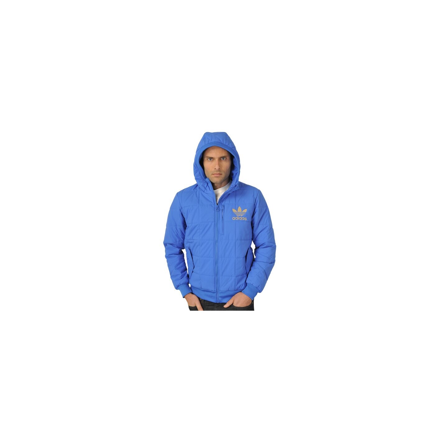 Kurtka zimowa męska ADIDAS KURTKA AC PADDED JACKET o57774 kolor niebieski