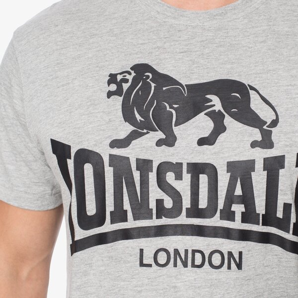 Koszulka męska LONSDALE T-SHIRT SS MARL GREY tsm17ld0311004 kolor szary