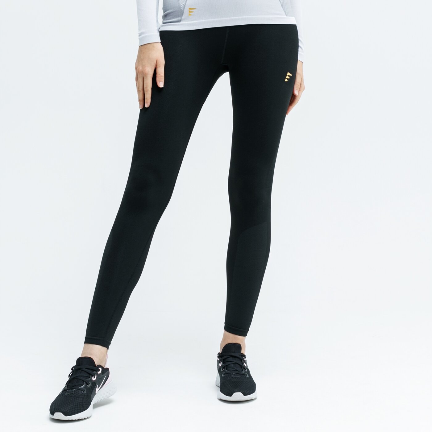 Spodnie dresowe damskie FEEWEAR LEGGINGS TERMICZNE SEAL fw39bid51002 kolor czarny