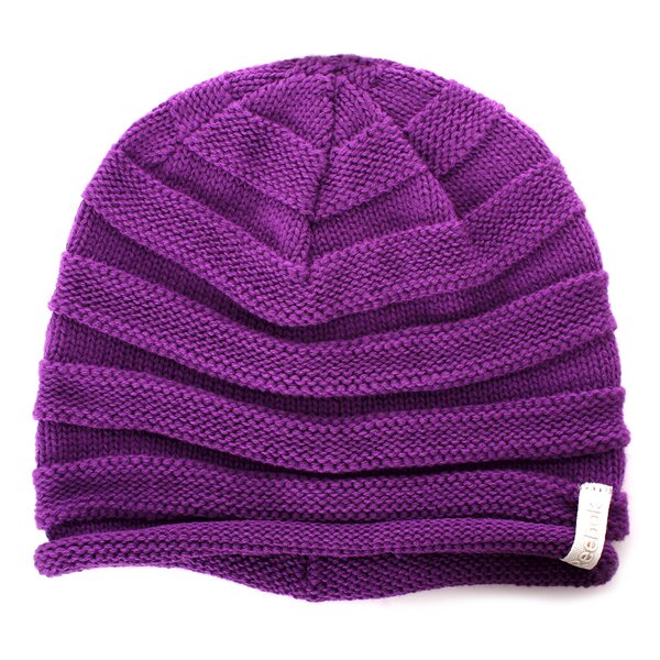 Czapka zimowa damska REEBOK CZAPKA OW RELAX BEANIE w51426 kolor fioletowy