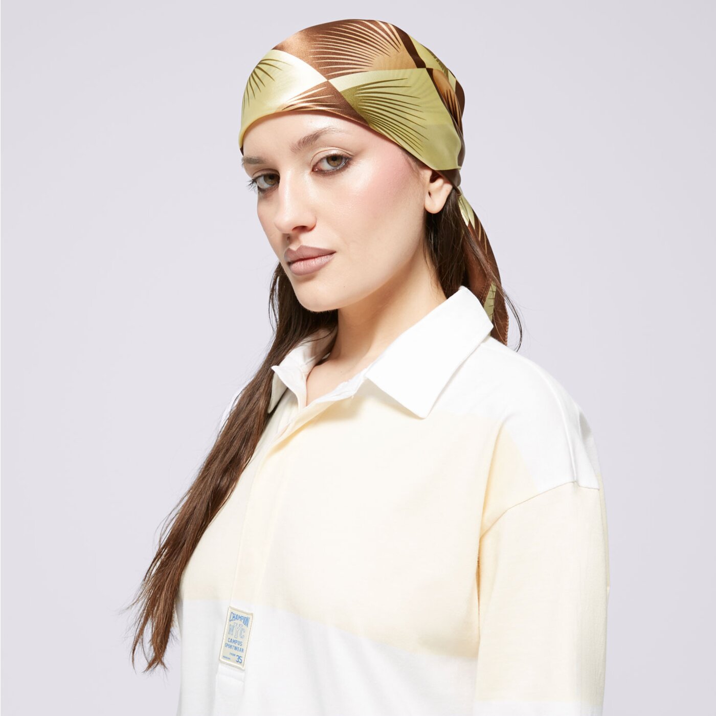 Koszulka polo damska CHAMPION POLO LONG SLEEVE POLO 117205ww001 kolor biały