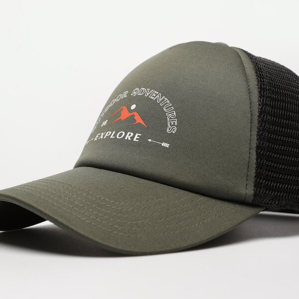 Czapka z daszkiem damska UP8 CZAPKA AMILLY up123cap11001 kolor khaki