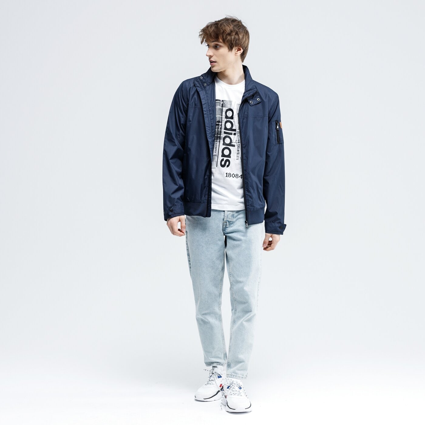 Kurtka przejściowa męska UP8 KURTKA FELPA up120kum04001 kolor granatowy