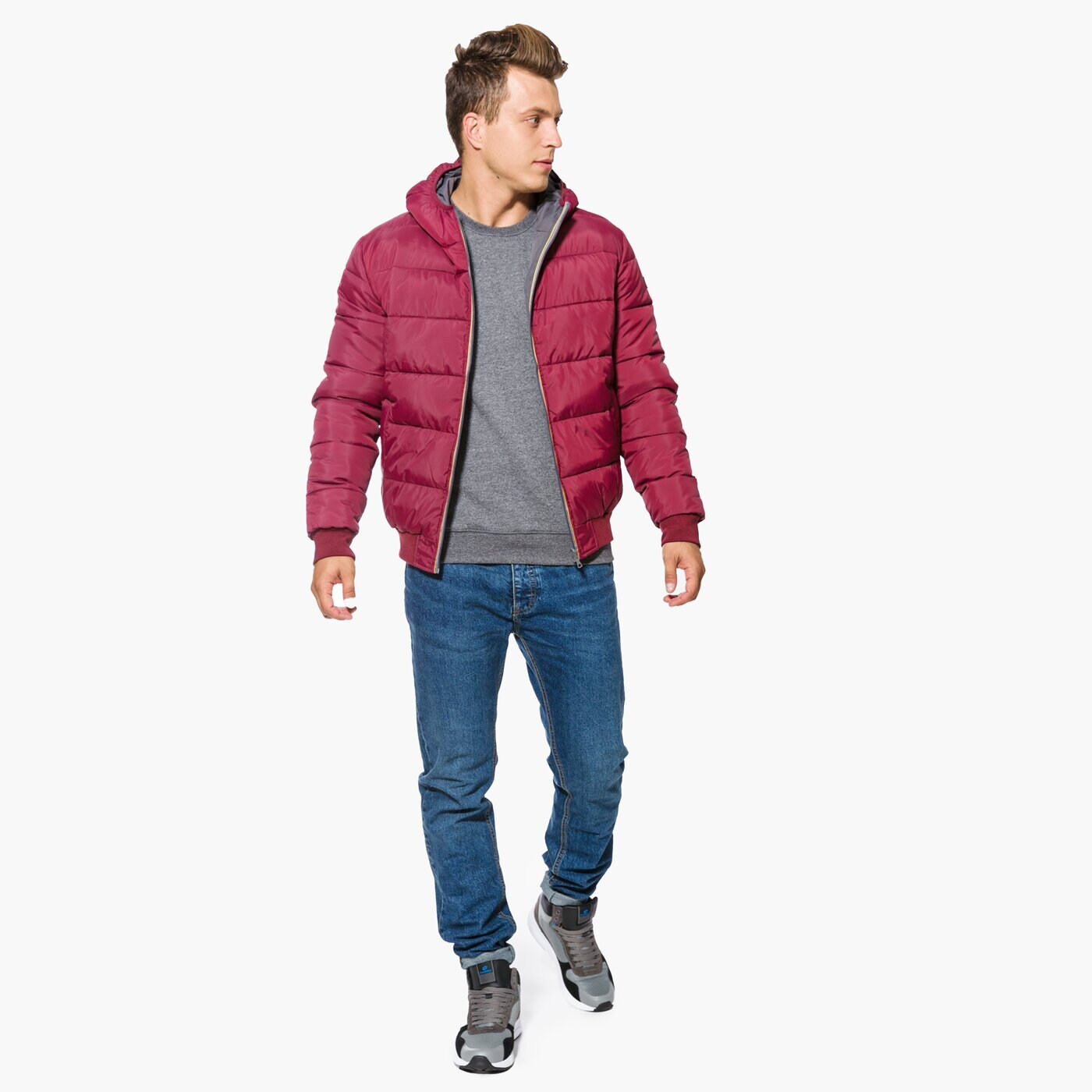 Kurtka zimowa męska LOTTO KURTKA JONAH III HD TWIN s9349 kolor bordowy