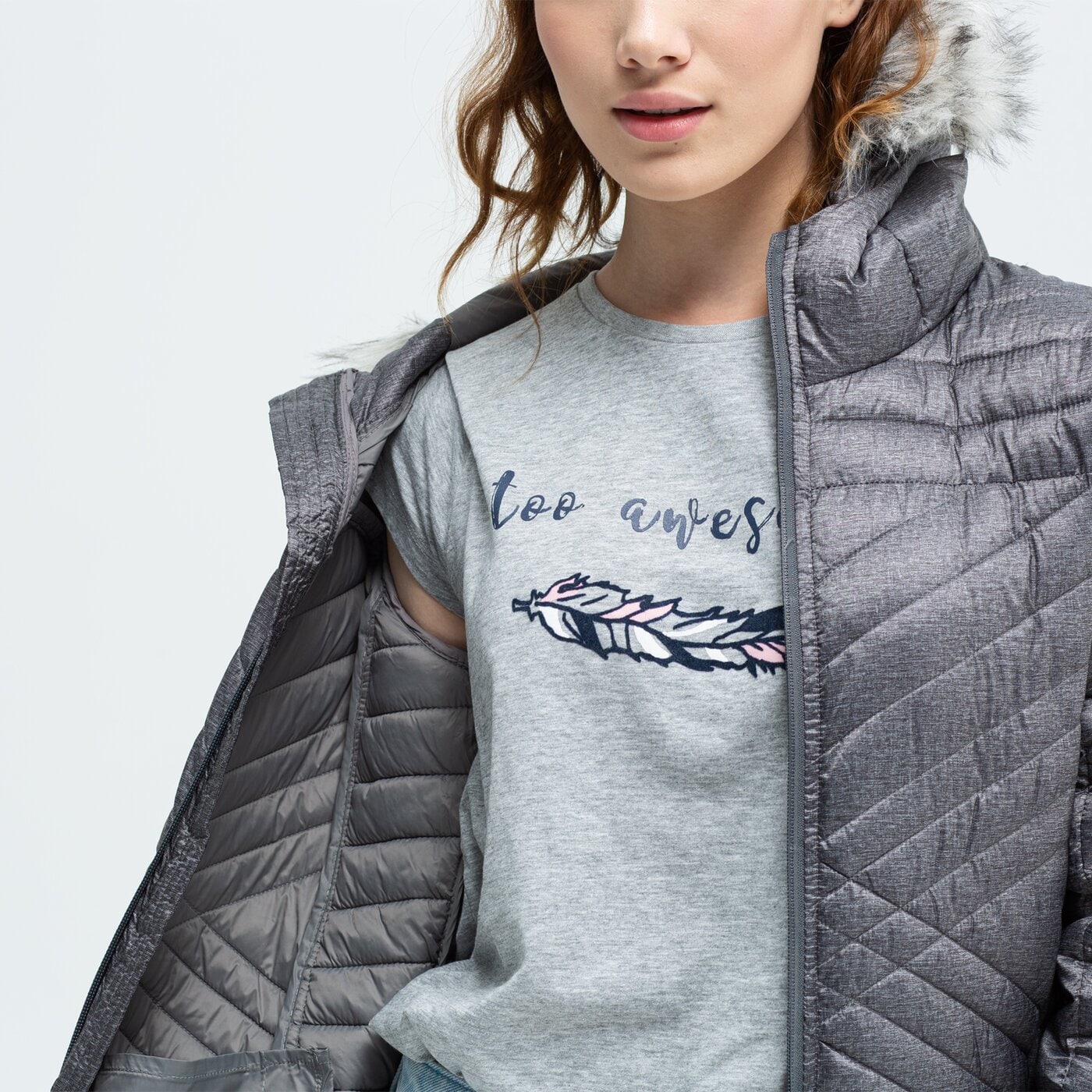 Kurtka zimowa damska FEEWEAR KURTKA CARAMBOLA fw39kud20003 kolor szary