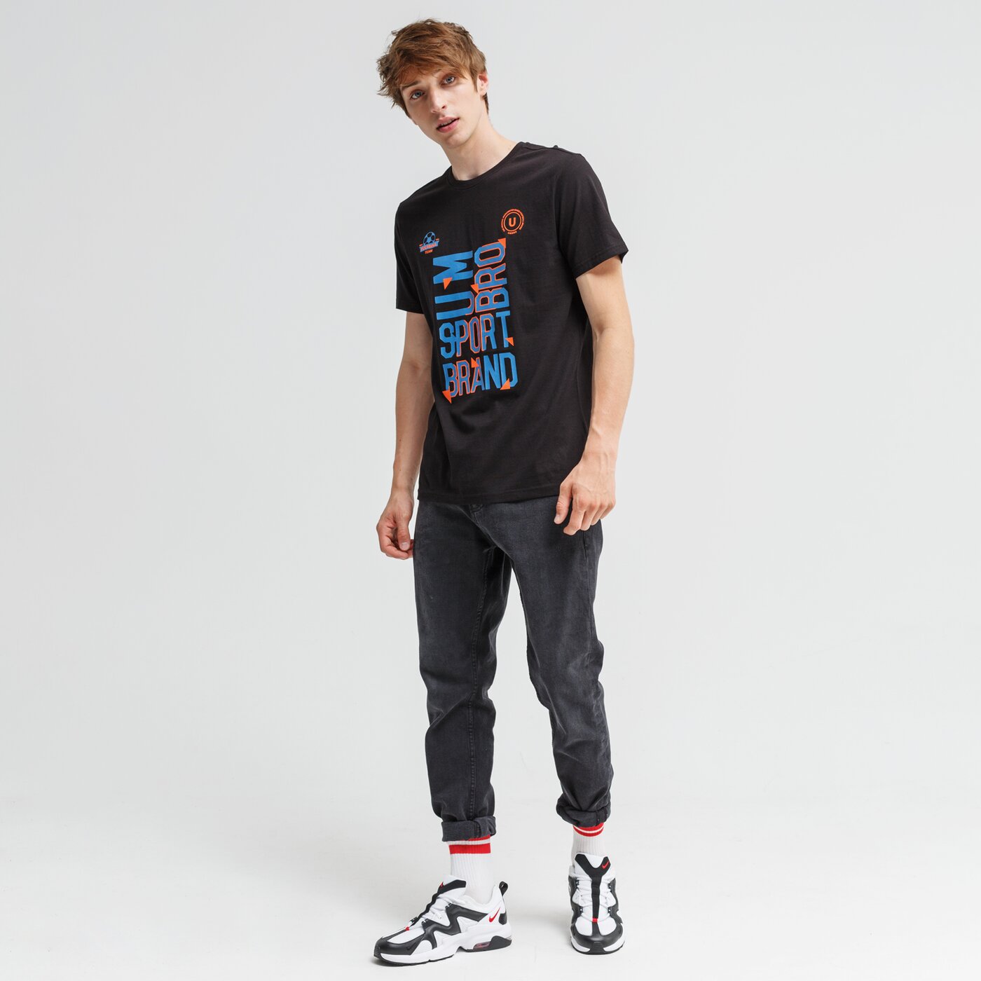 Koszulka męska UMBRO T-SHIRT ALGO ul120tsm36001 kolor czarny