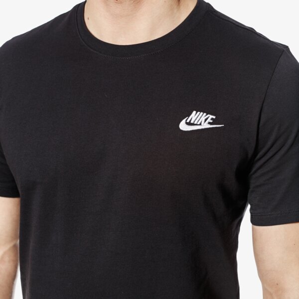 Koszulka męska NIKE T-SHIRT SS M NSW TEE CLUB EMBRD FTRA 827021-011 kolor czarny