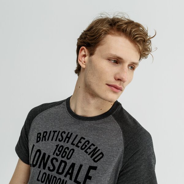 Koszulka męska LONSDALE T-SHIRT SS TRADESCANT 1139191596 kolor szary