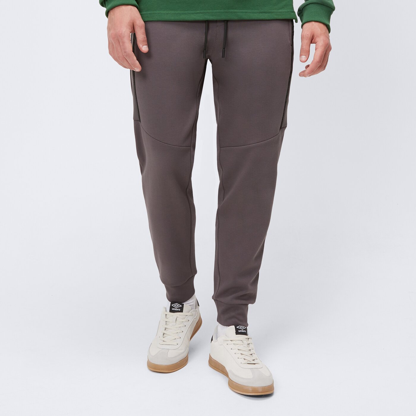 Spodnie dresowe męskie UMBRO SPODNIE ANDY ul125spm01001 kolor szary