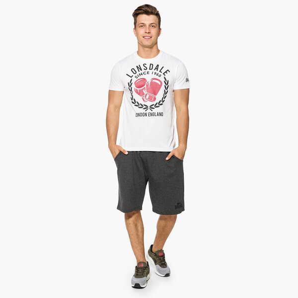 Koszulka męska LONSDALE T-SHIRT SS WHITE tsm17ld1407000 kolor biały