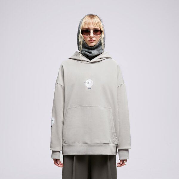 S.NOW JOB SIZEER HOODIE "I'M LEVITATING" GRAY si323blu55001 kolor szary