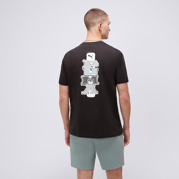 Koszulka męska PUMA T-SHIRT GRAPHICS PUMA BACK 68483201 kolor czarny
