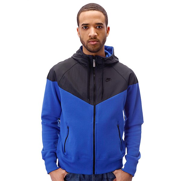 Bluza męska NIKE BLUZA WINDRUNNER FZ HOODY 510139403 kolor niebieski