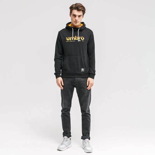 Bluza męska UMBRO BLUZA Z KAPTUREM WILLIS ul320blm08001 kolor czarny
