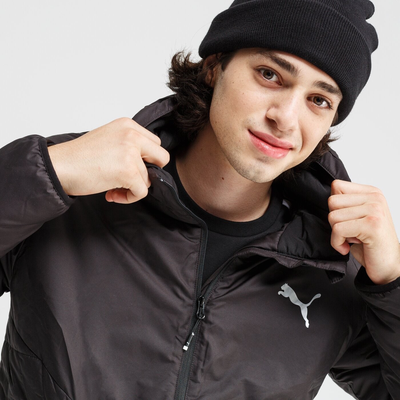 Kurtka zimowa męska PUMA KURTKA PUCHOWA WARMCELL PADDED 582168 01 kolor czarny