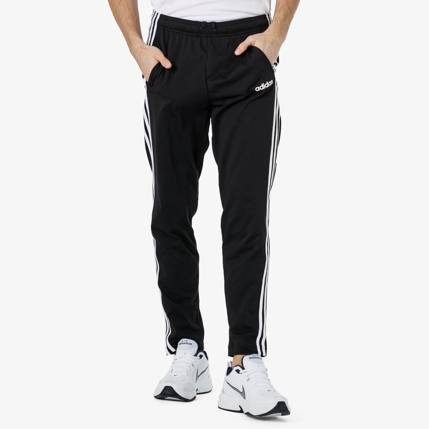 Spodnie dresowe męskie ADIDAS SPODNIE E 3S T PNT SJ du0456 kolor czarny
