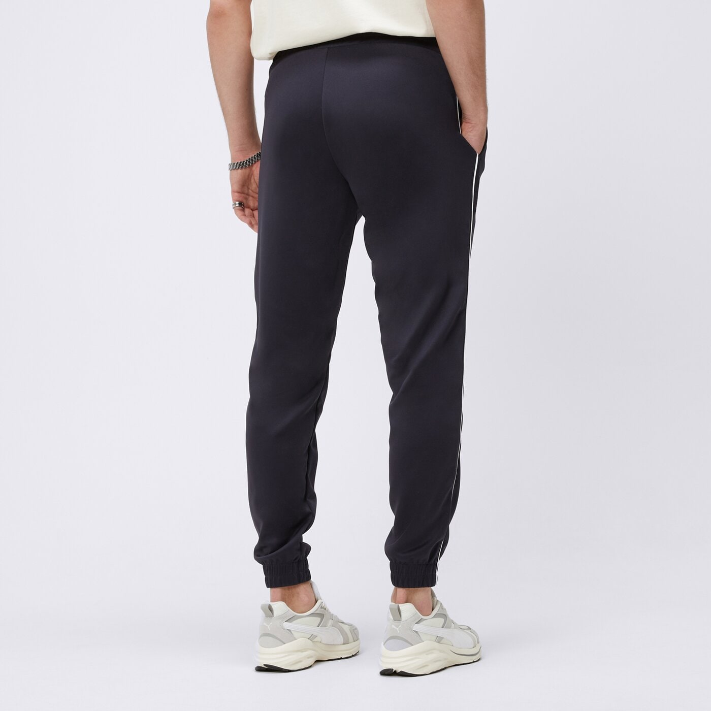 Spodnie dresowe męskie PUMA SPODNIE PUMA SPORT POLY 68462016 kolor granatowy