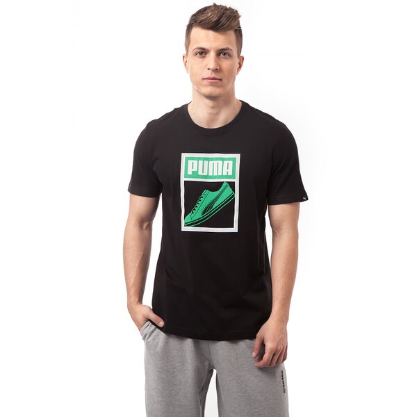 Koszulka męska PUMA T-SHIRT PUMATONGUE 83242401 kolor czarny
