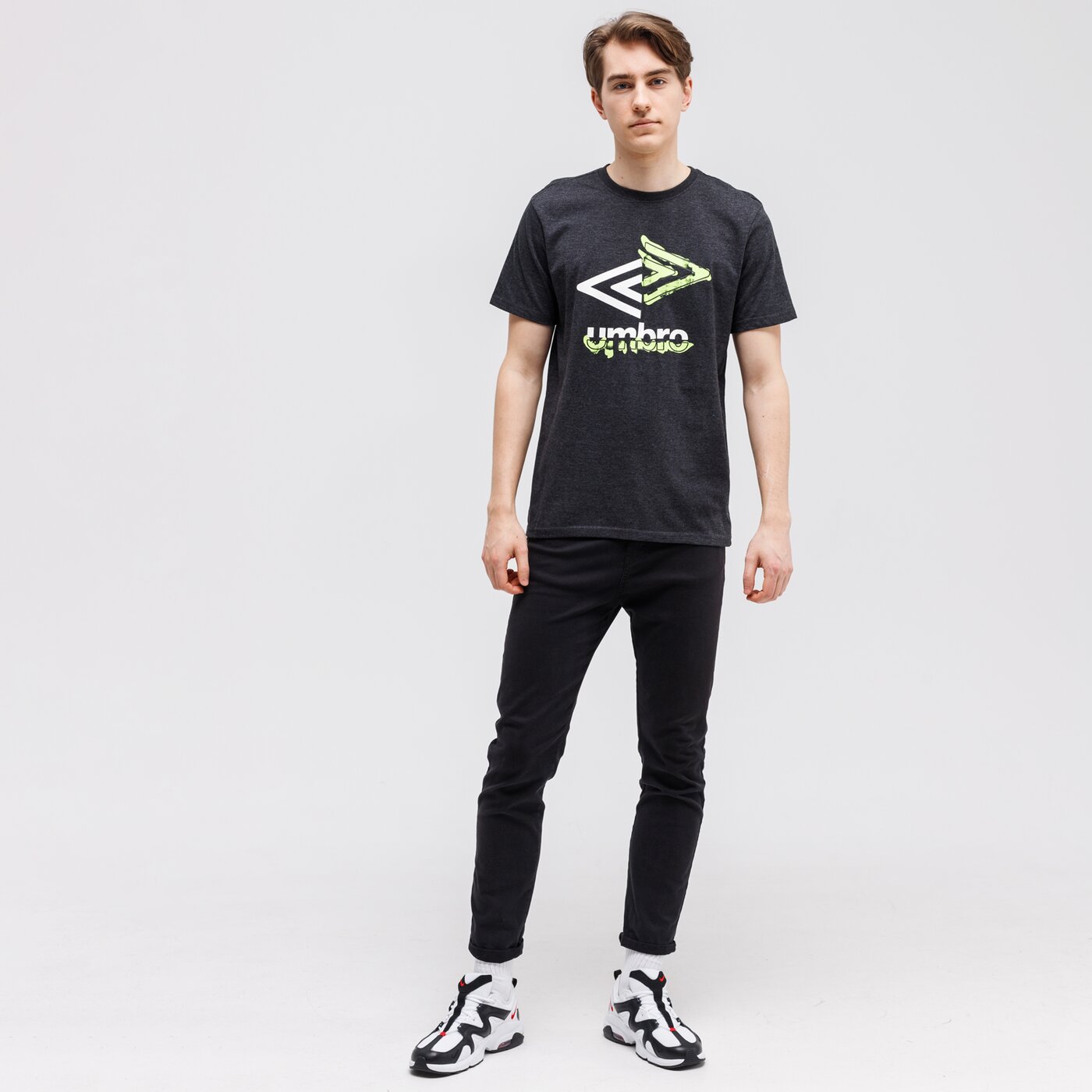 Koszulka męska UMBRO T-SHIRT HENNY ul121tsm81001 kolor szary