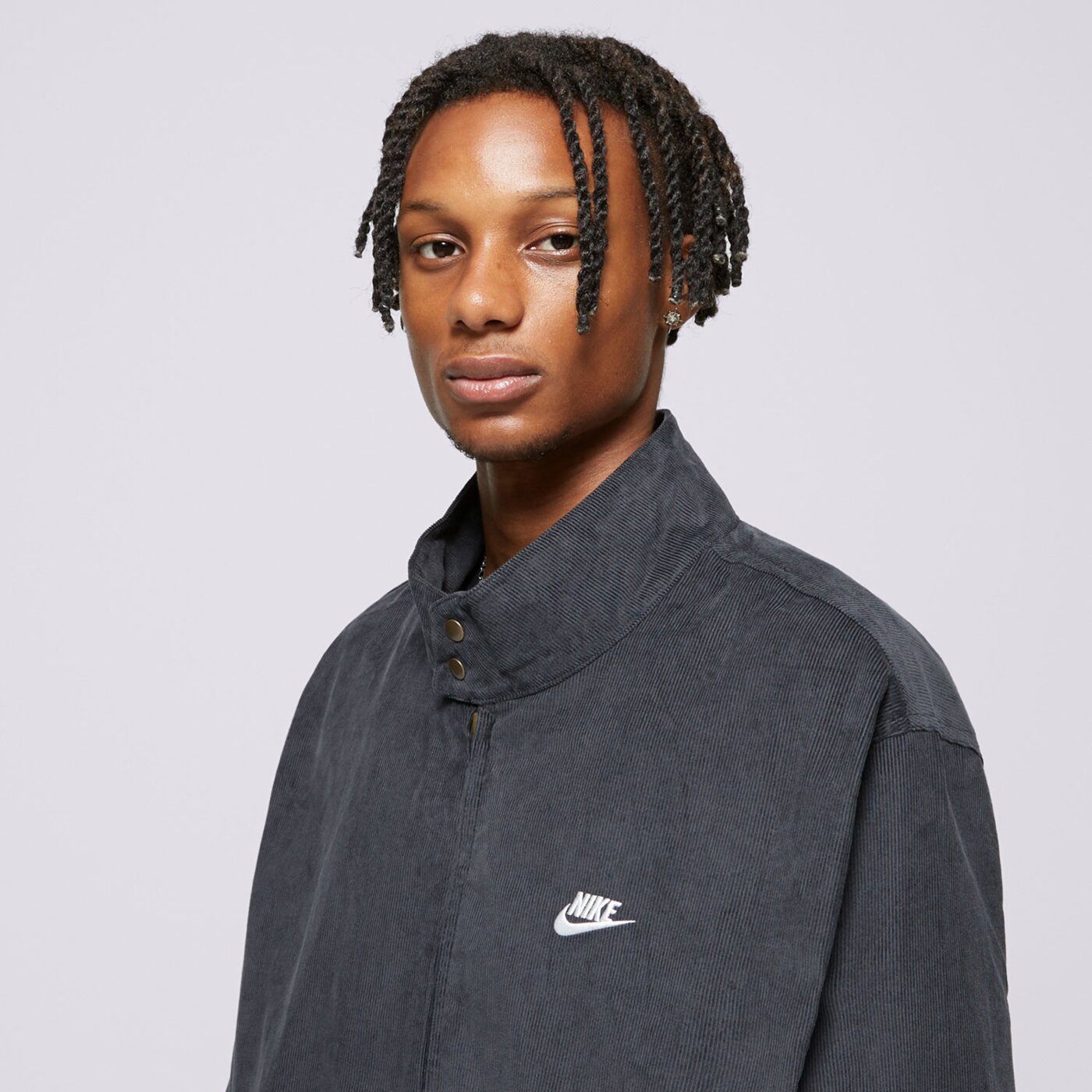 Kurtka przejściowa męska NIKE KURTKA PRZEJŚCIOWA M NK CLUB HARRINGTON CRDRY fz0631-010 kolor czarny