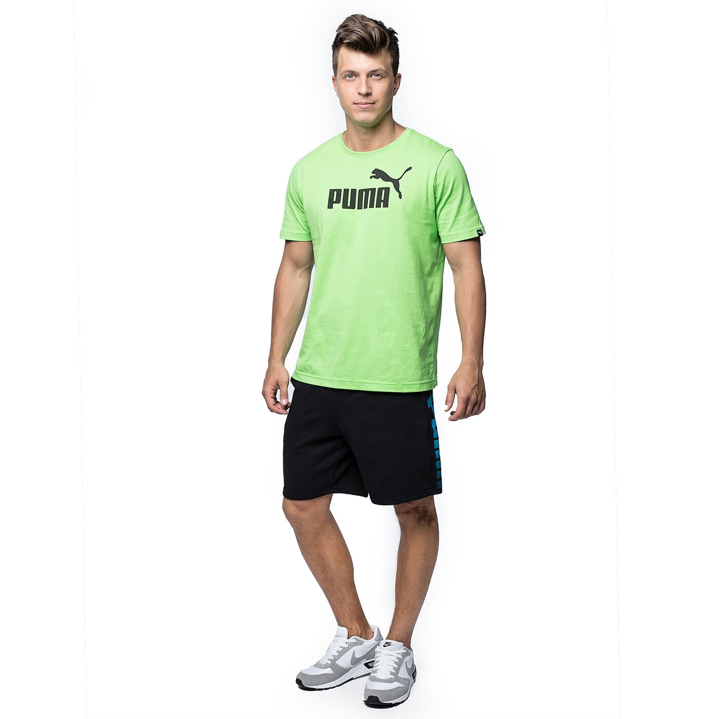 Spodenki męskie PUMA SZORTY FUN BIG LOGO SWEAT 83725801 kolor czarny