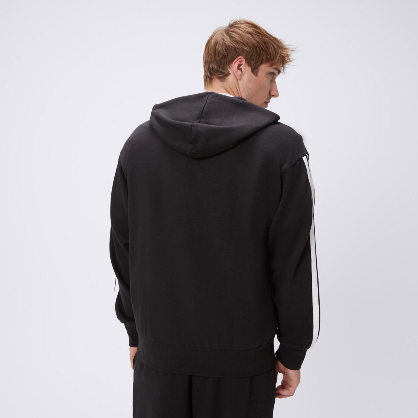 Bluza męska ADIDAS BLUZA Z KAPTUREM M 3S FL FZ HD jd1870 kolor czarny