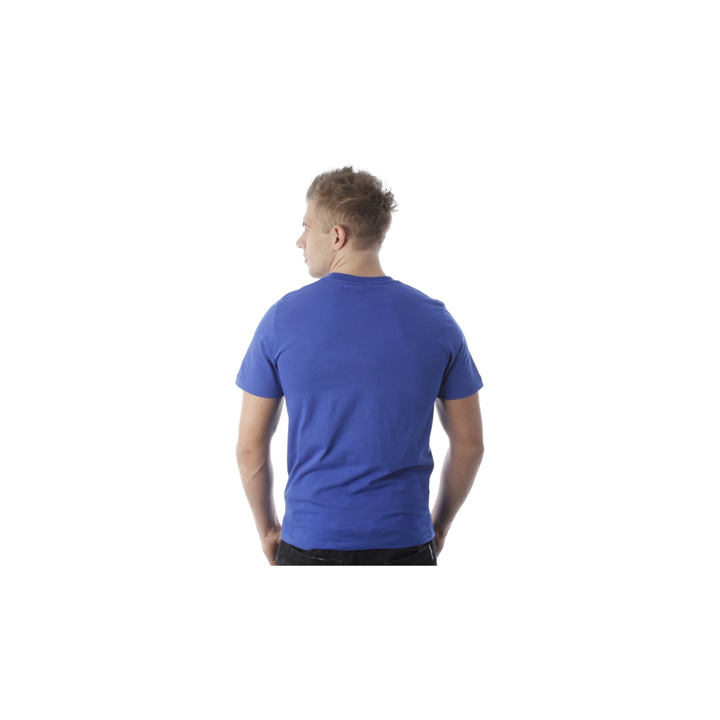 Koszulka męska UMBRO T-SHIRT MENS PIXELATED HAND OF GOD GRAPHIC TEE 61247u0fz kolor niebieski